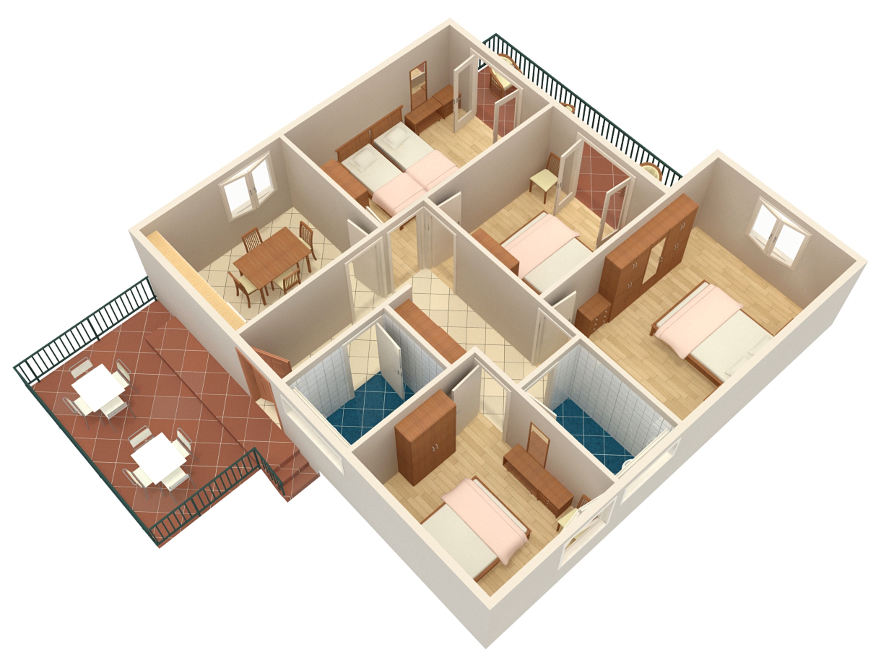 Three bedroom apartment near beach Viganj, Pelješac  A-a