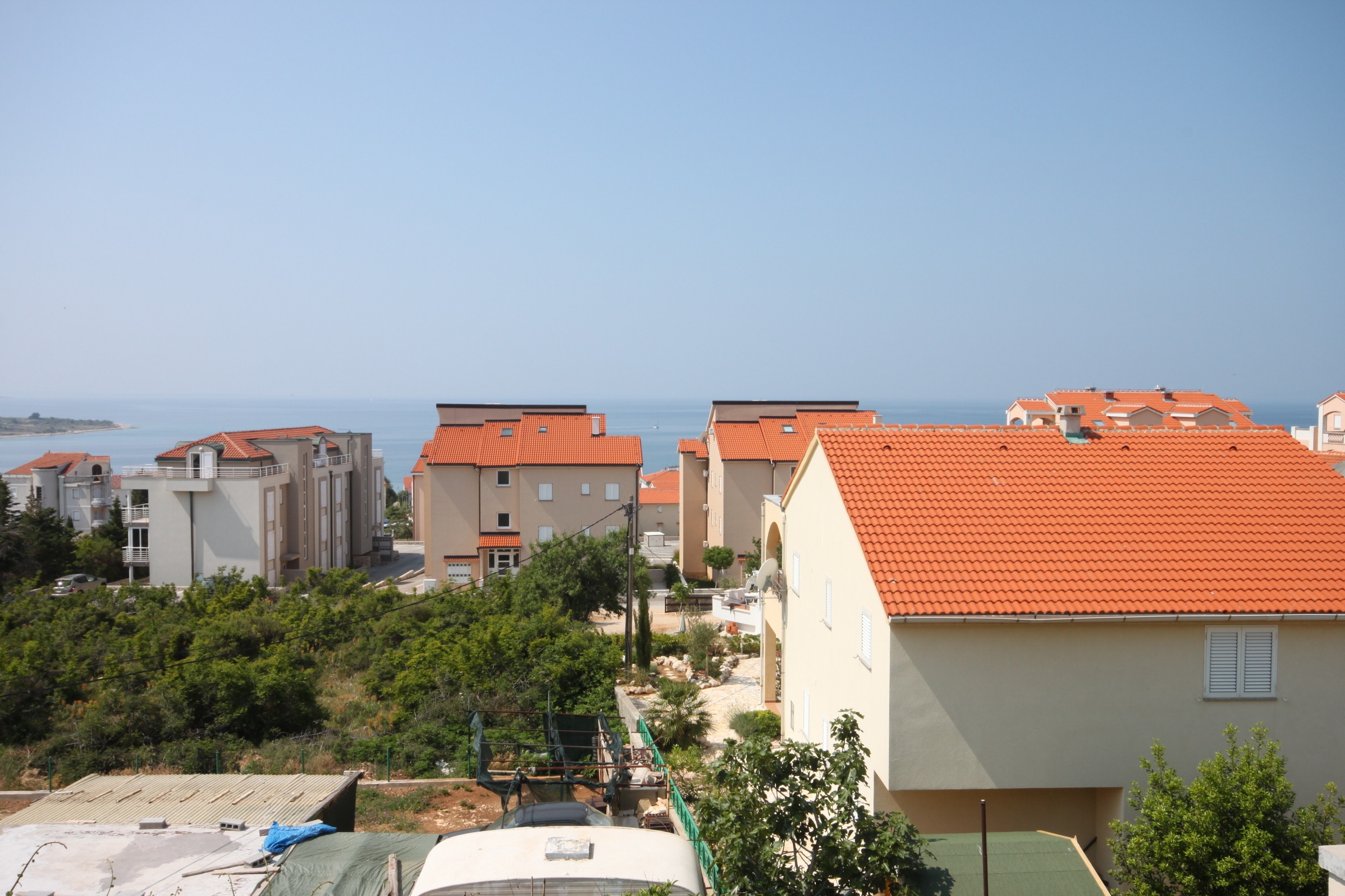 Two bedroom apartment with terrace and sea view Novalja, Pag  A-a