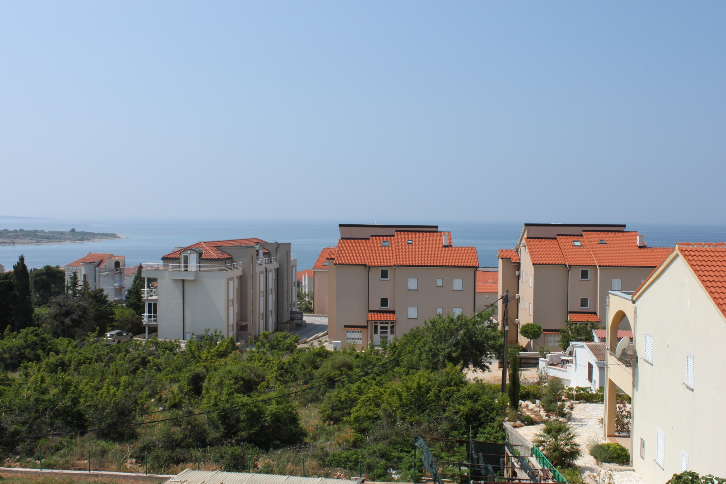 One bedroom apartment with terrace and sea view Novalja, Pag  A-b