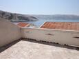 Metajna, Terrasse dans l’hébergement en type apartment, avec la vue sur la mer et WiFi.