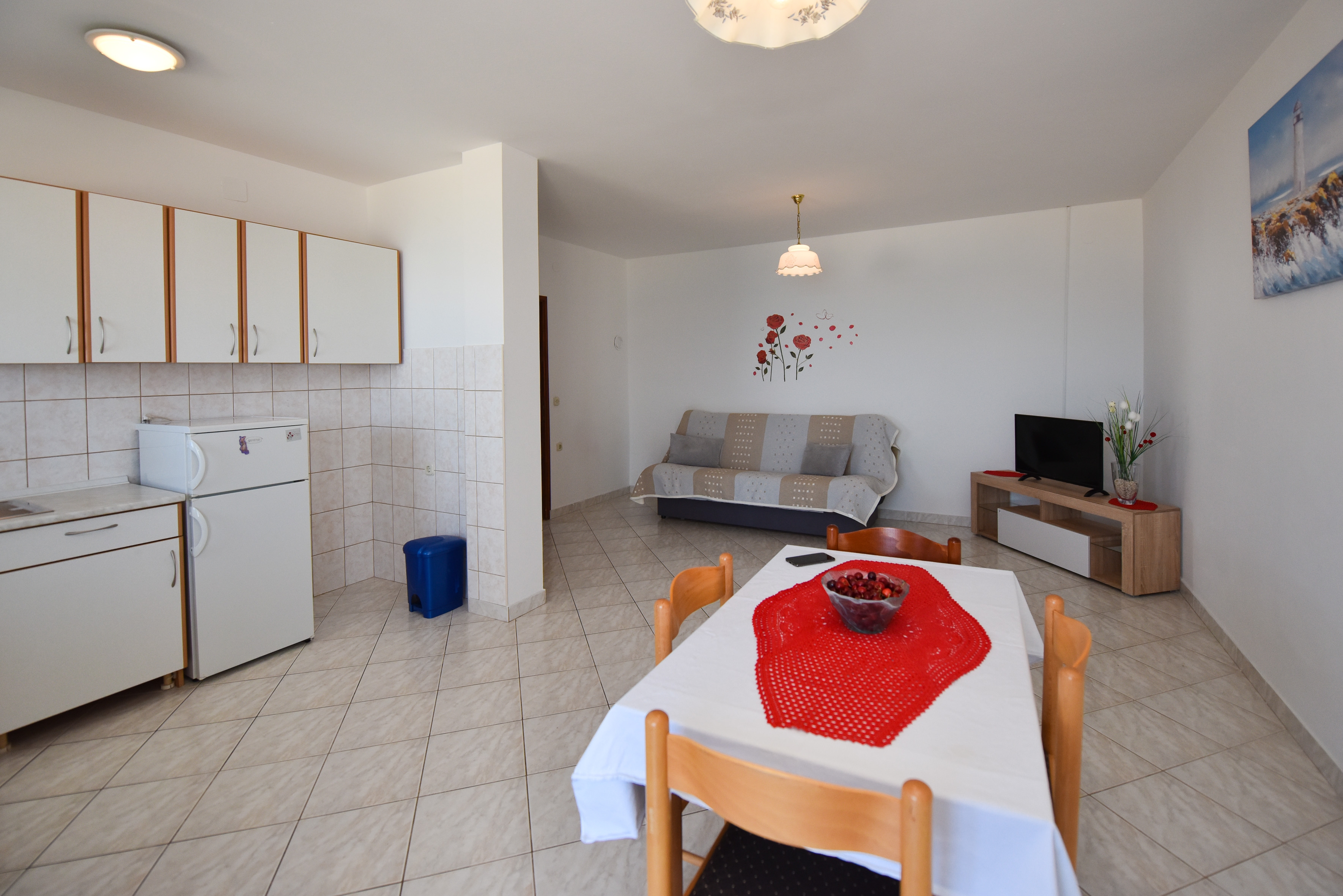Two bedroom apartment near beach Kustići, Pag (A-6353-a)