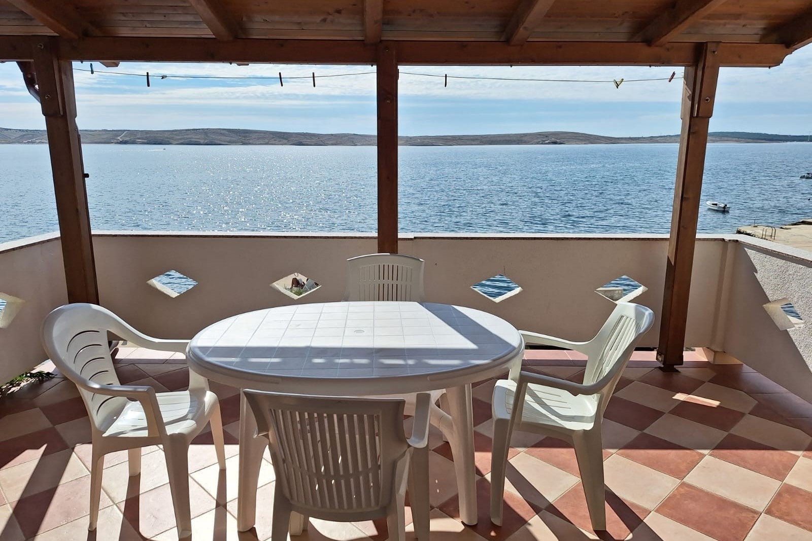 Two bedroom apartment near beach Kustići, Pag (A-6354-a)