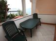 Zubovići, Terraza in the apartment, with a sea view y WiFi.