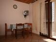 Dining room Mandre, Dining room in the apartment, dostupna klima i WIFI.