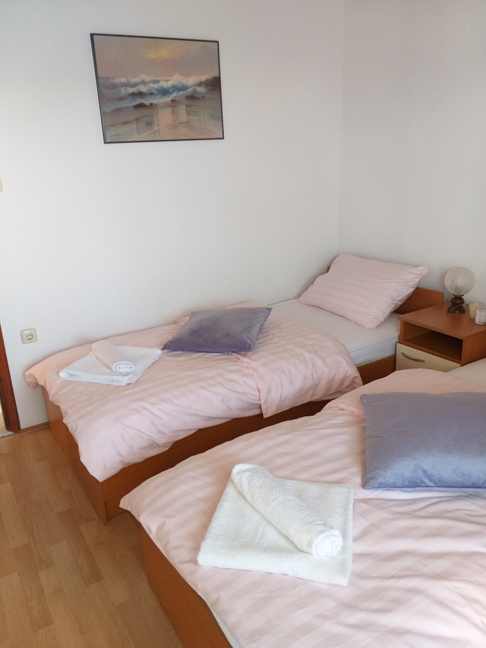 Two bedroom apartment with balcony and sea view Metajna, Pag  A-b