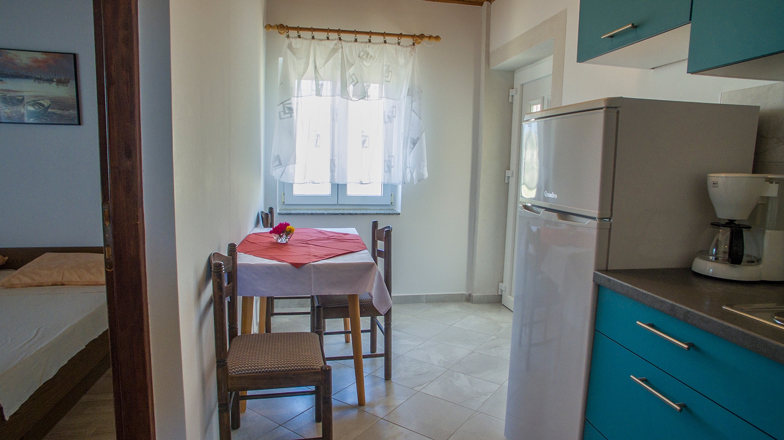 Two bedroom apartment with balcony and sea view Metajna, Pag  A-b