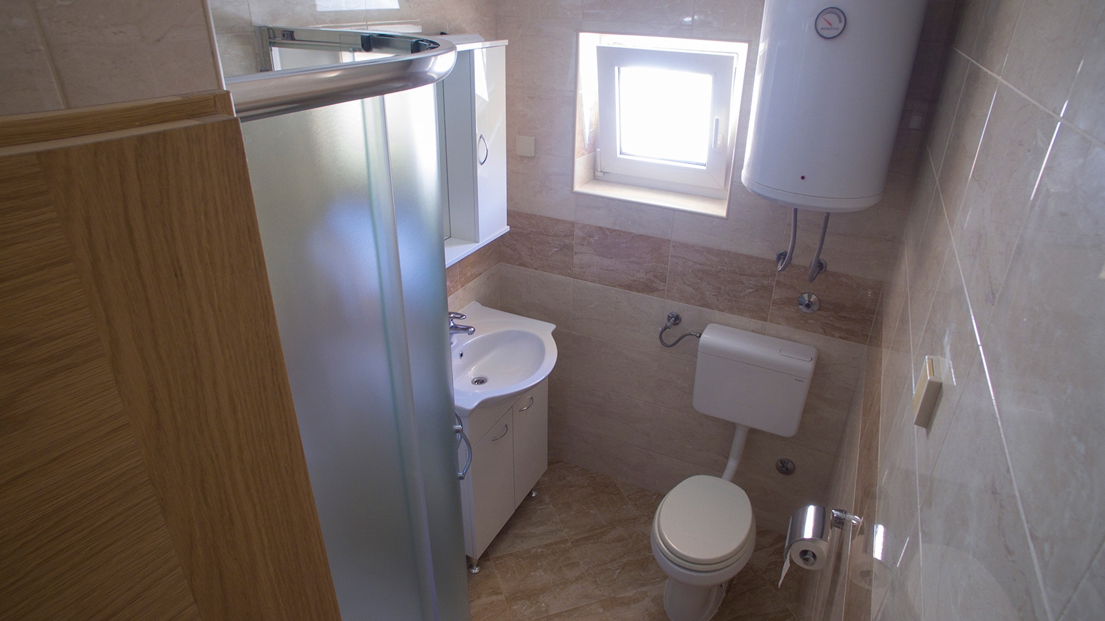 One bedroom apartment with terrace and sea view Metajna, Pag  A-c