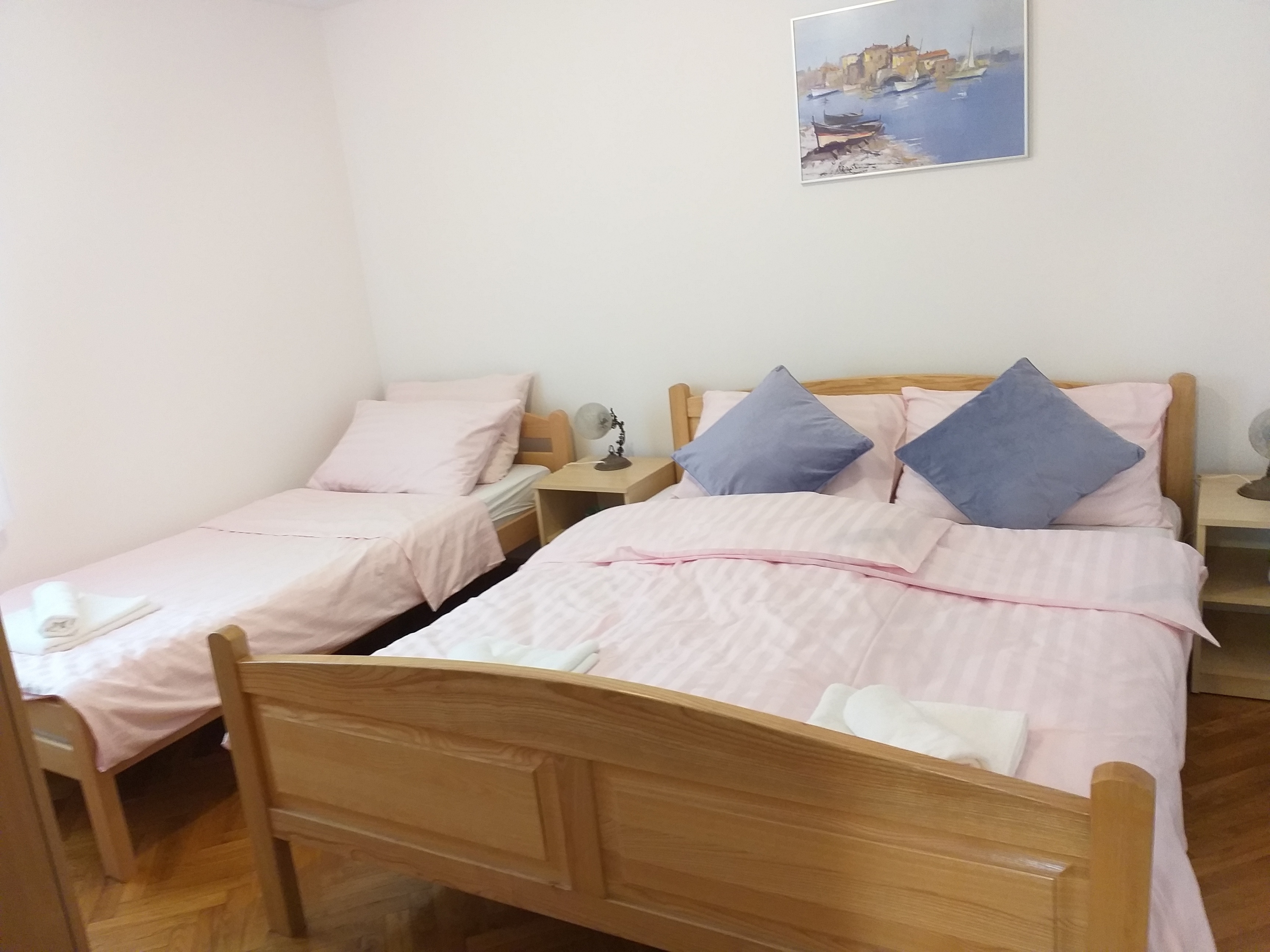 One bedroom apartment with terrace and sea view Metajna, Pag  A-c
