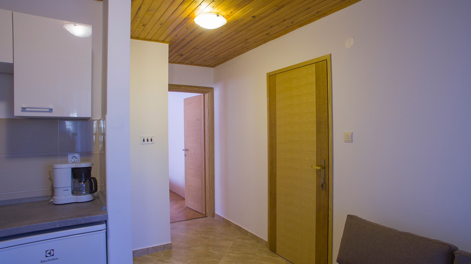 One bedroom apartment with terrace and sea view Metajna, Pag  A-c