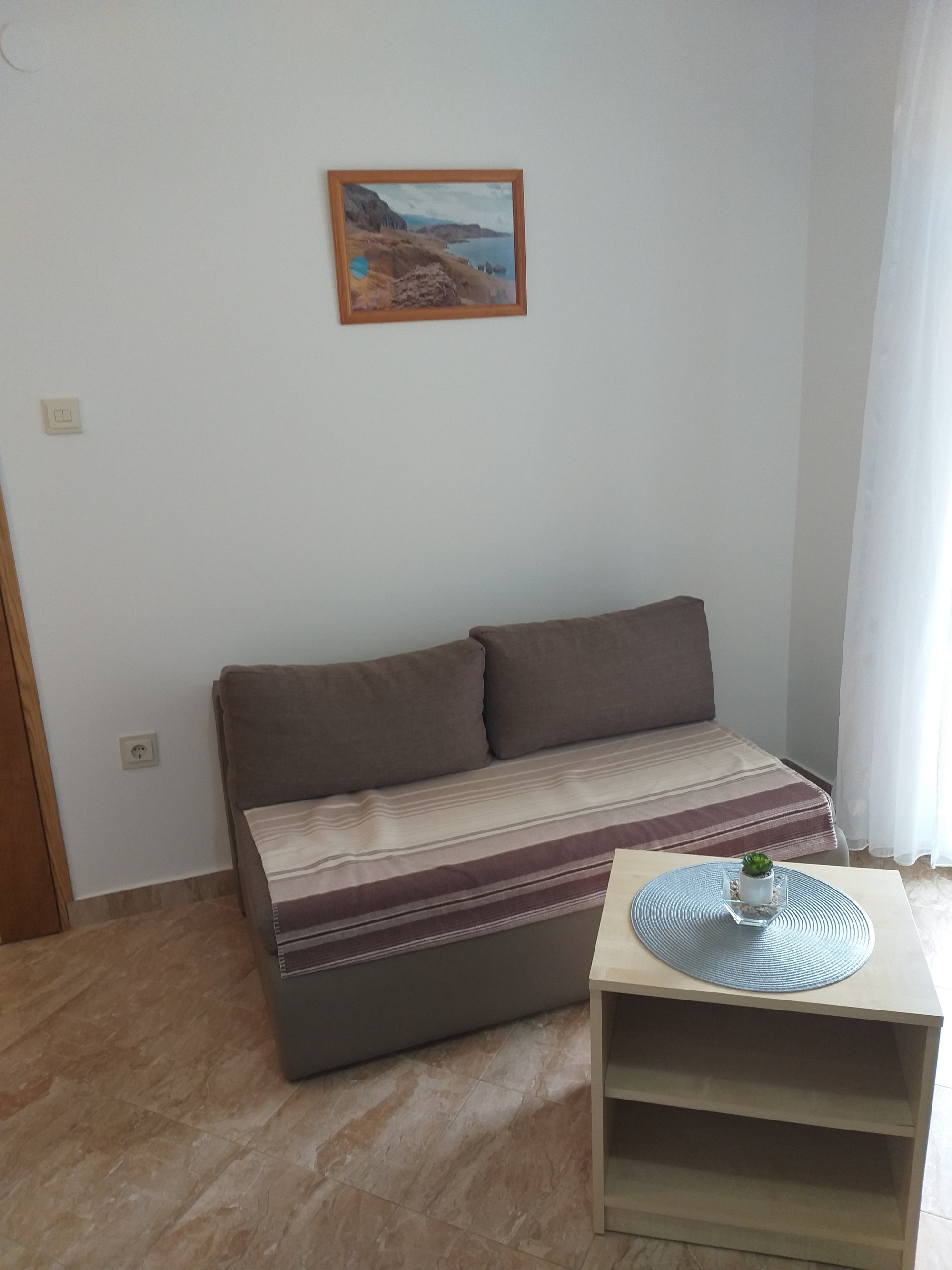 One bedroom apartment with terrace and sea view Metajna, Pag  A-c