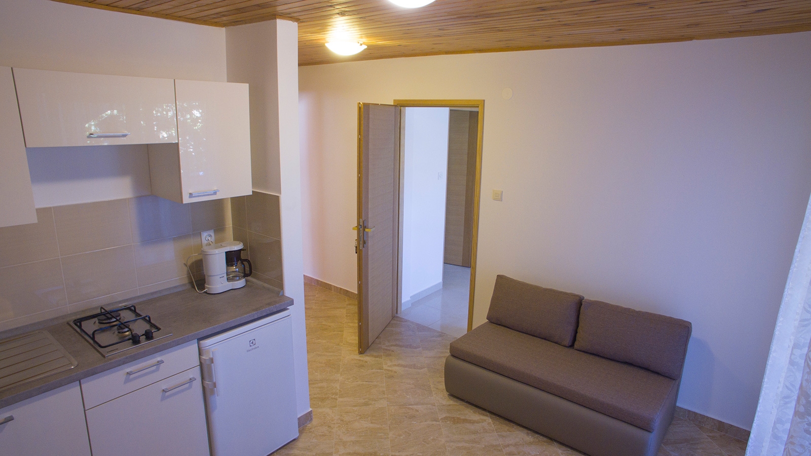 One bedroom apartment with terrace and sea view Metajna, Pag  A-c