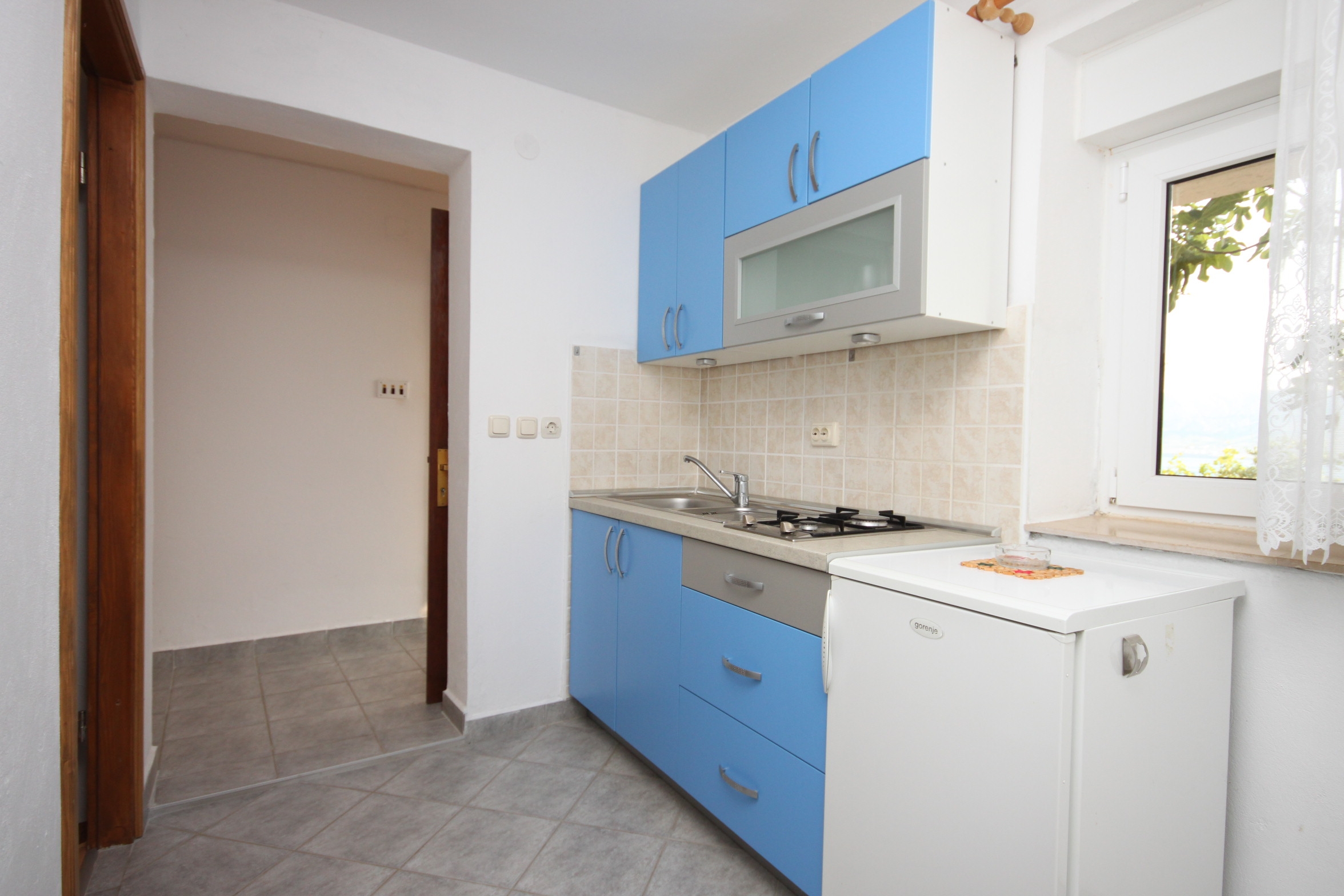 One bedroom apartment with terrace and sea view Metajna, Pag  A-d