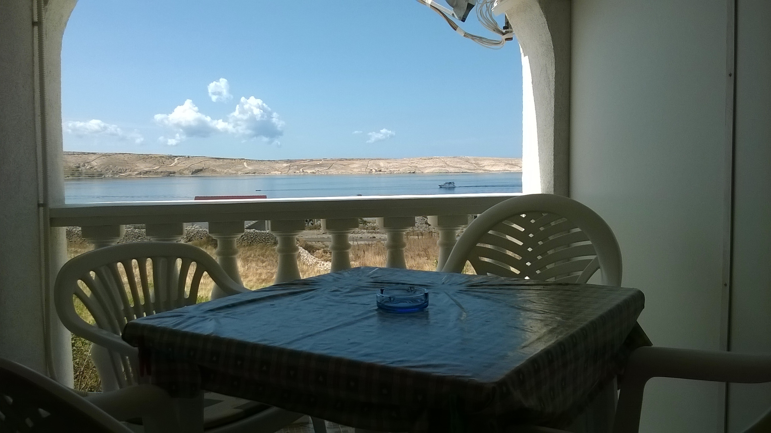 One bedroom apartment with terrace and sea view Kustići, Pag (A-6392-a)