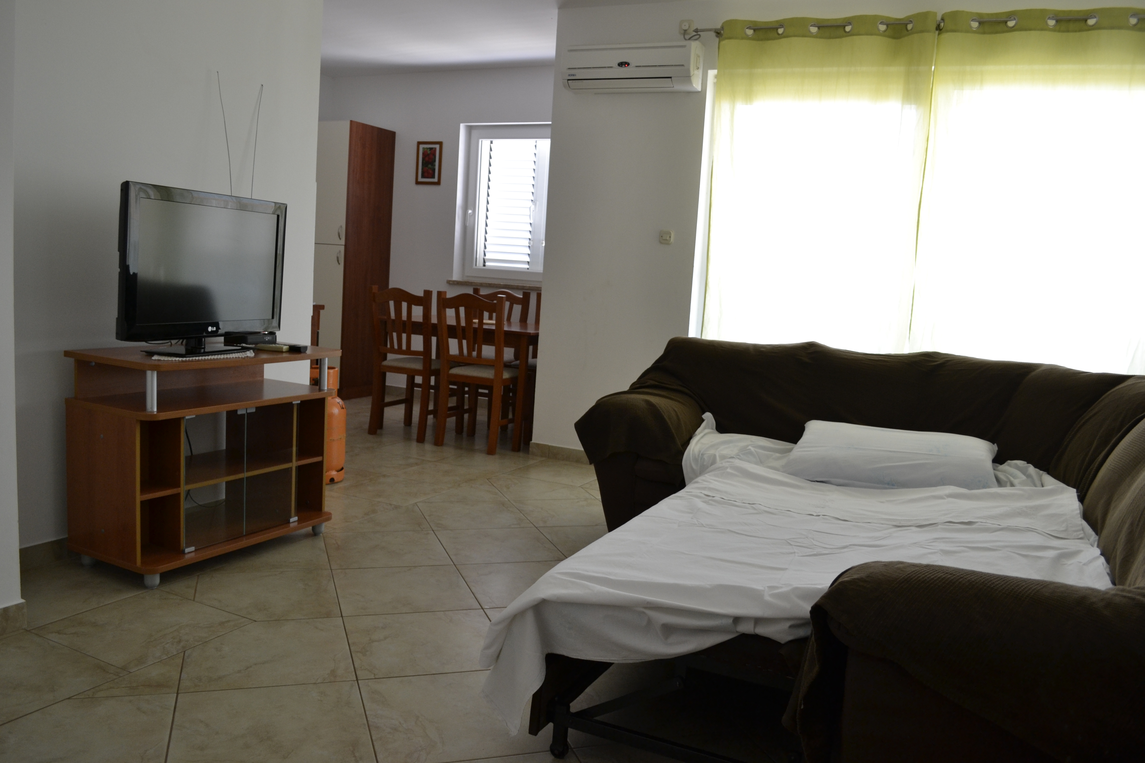 Two bedroom apartment with terrace and sea view Kustići, Pag (A-6408-a)
