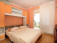 Спальня Orebić, Спальня в размещении типа studio-apartment, доступный кондиционер и WiFi.