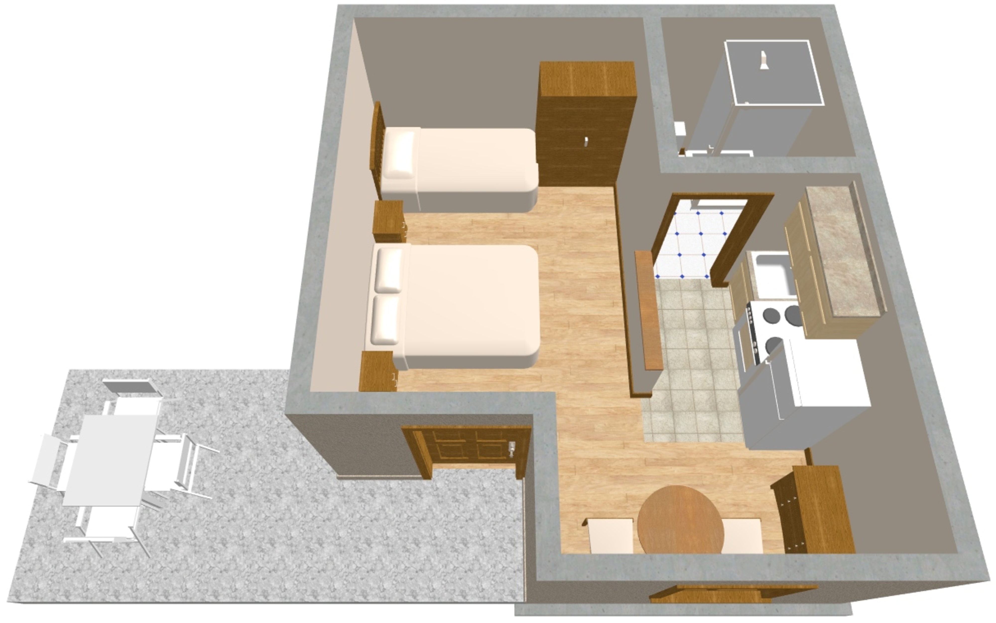 Studio flat with terrace Orebić, Pelješac  AS-d