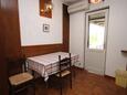 Jídelna Novalja, Jídelna v ubytování typu apartment, s klimatizací, domácí mazlíčci povoleni a WiFi.
