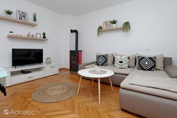 Pag, Obývací pokoj v ubytování typu apartment, WiFi.