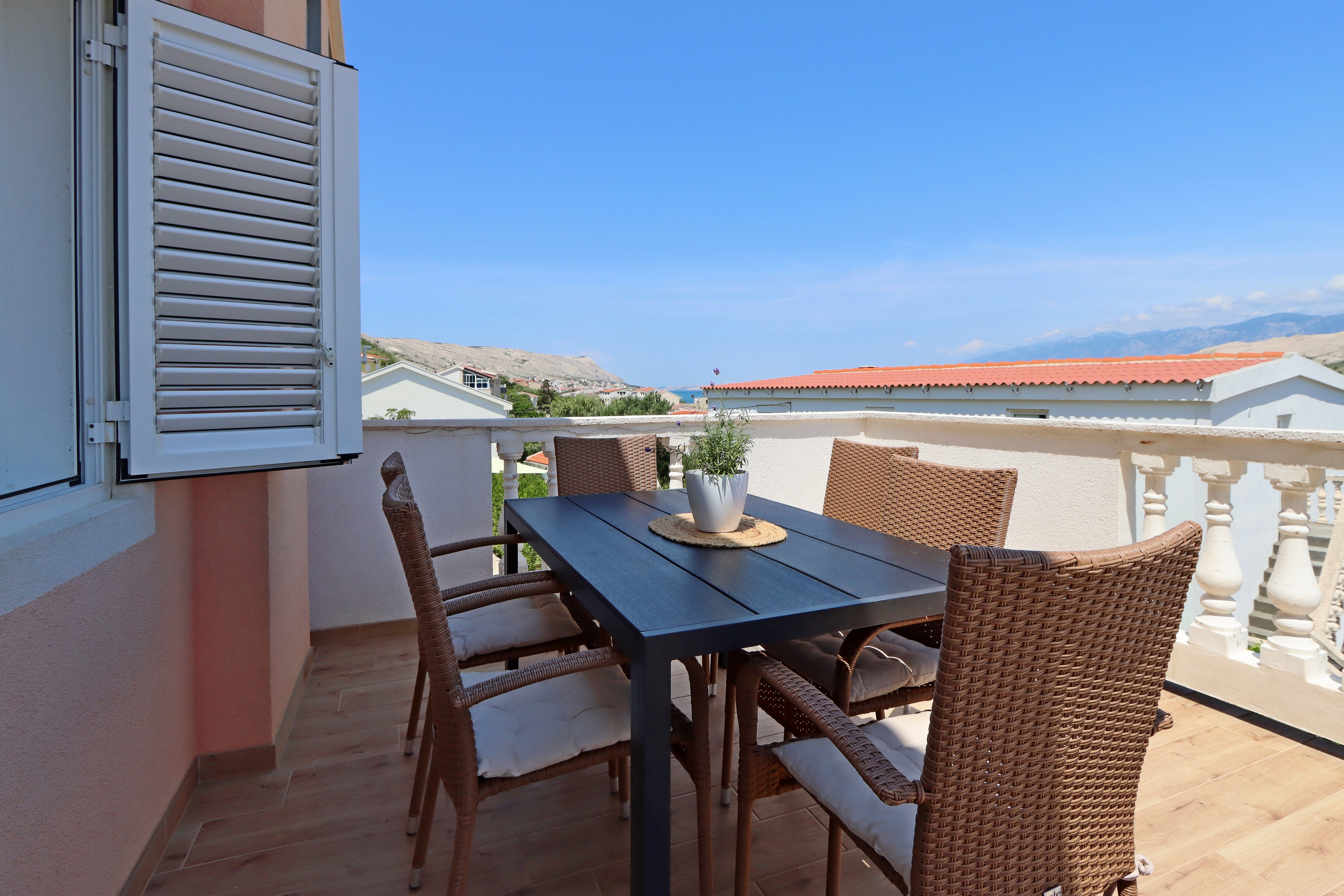 Two bedroom apartment with terrace and sea view Pag  A-a