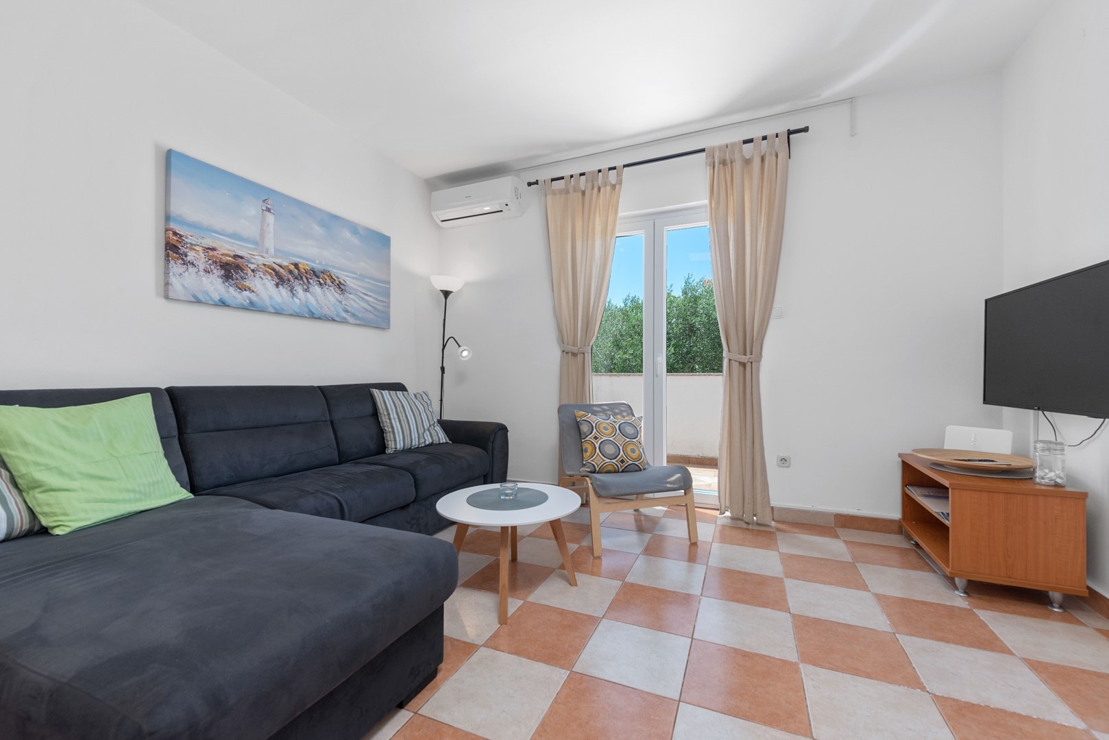 Two bedroom apartment with terrace and sea view Mandre, Pag (A-6418-e)