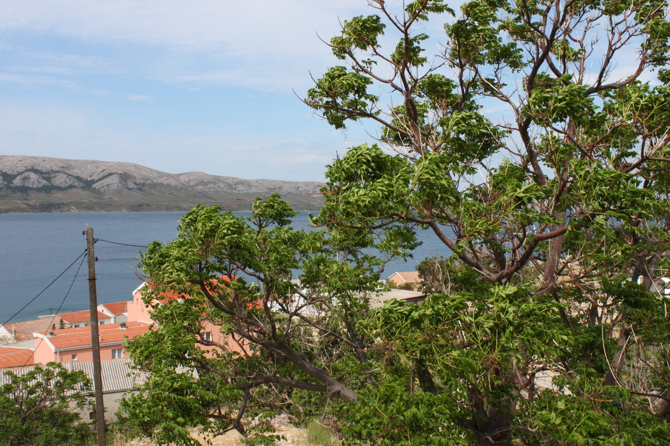 One bedroom apartment with terrace and sea view Metajna, Pag  A-a