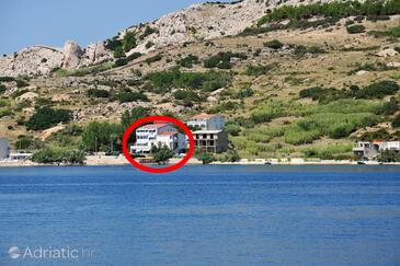 Property Metajna, Pag, Property 6425 - Apartments by the sea.
