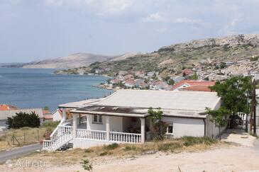 Metajna, Pag, Object 6426 - Appartementen with sandy beach.