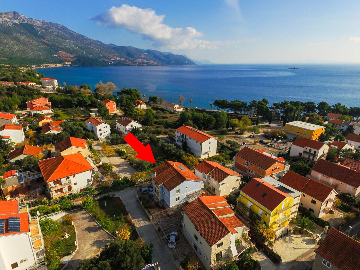 One bedroom apartment with balcony and sea view Orebić, Pelješac  A-a