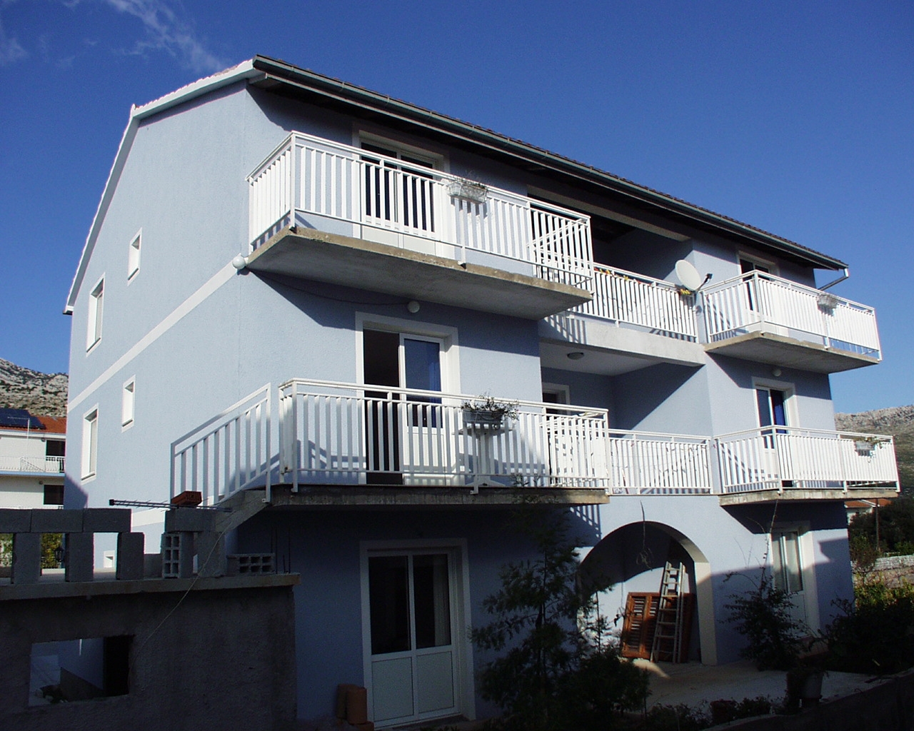 Two bedroom apartment with balcony and sea view Orebić, Pelješac (A-643-c)