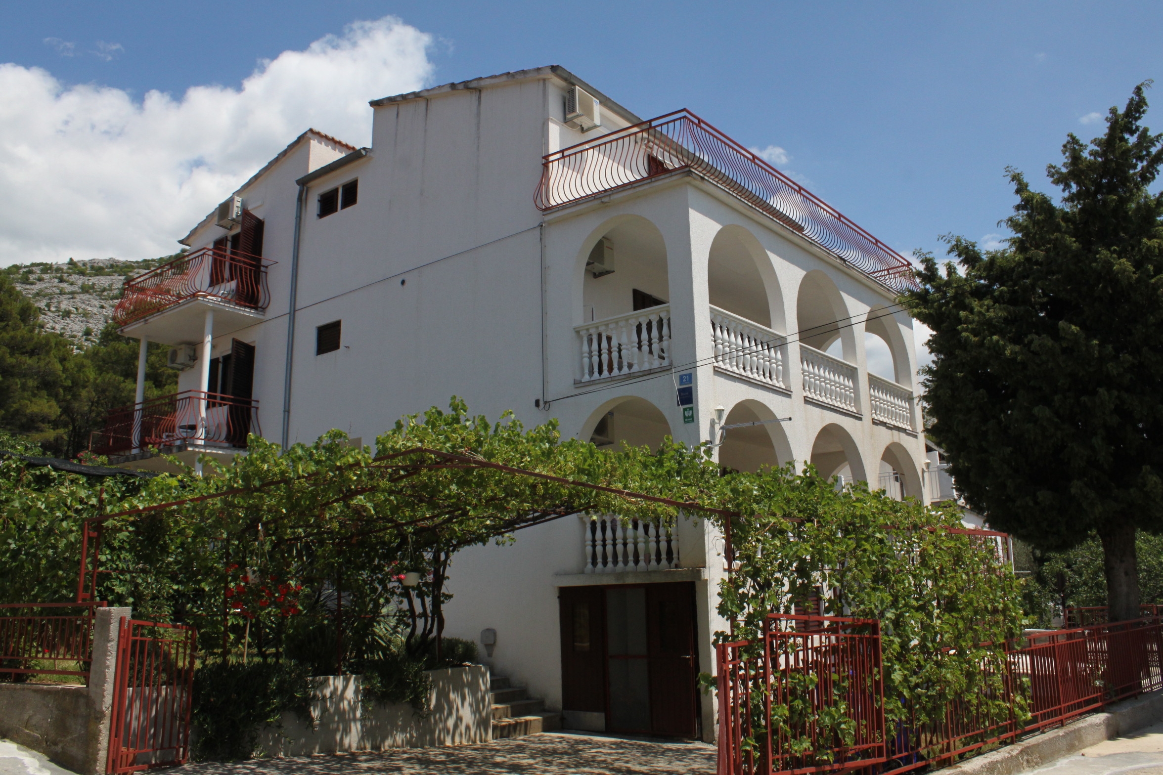 Jednosobni apartman s terasom i pogledom na more Starigrad, Paklenica  A-a