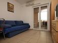 Obývací pokoj Novalja, Obývací pokoj v ubytování typu apartment, s klimatizací a WiFi.