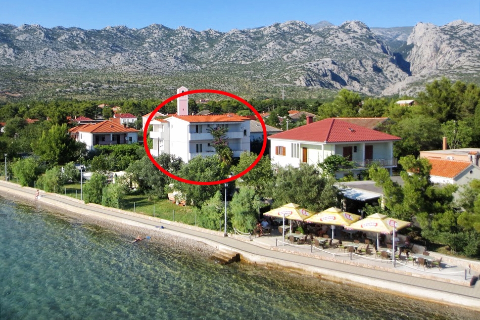 Soba uz plažu Seline, Paklenica  S-a