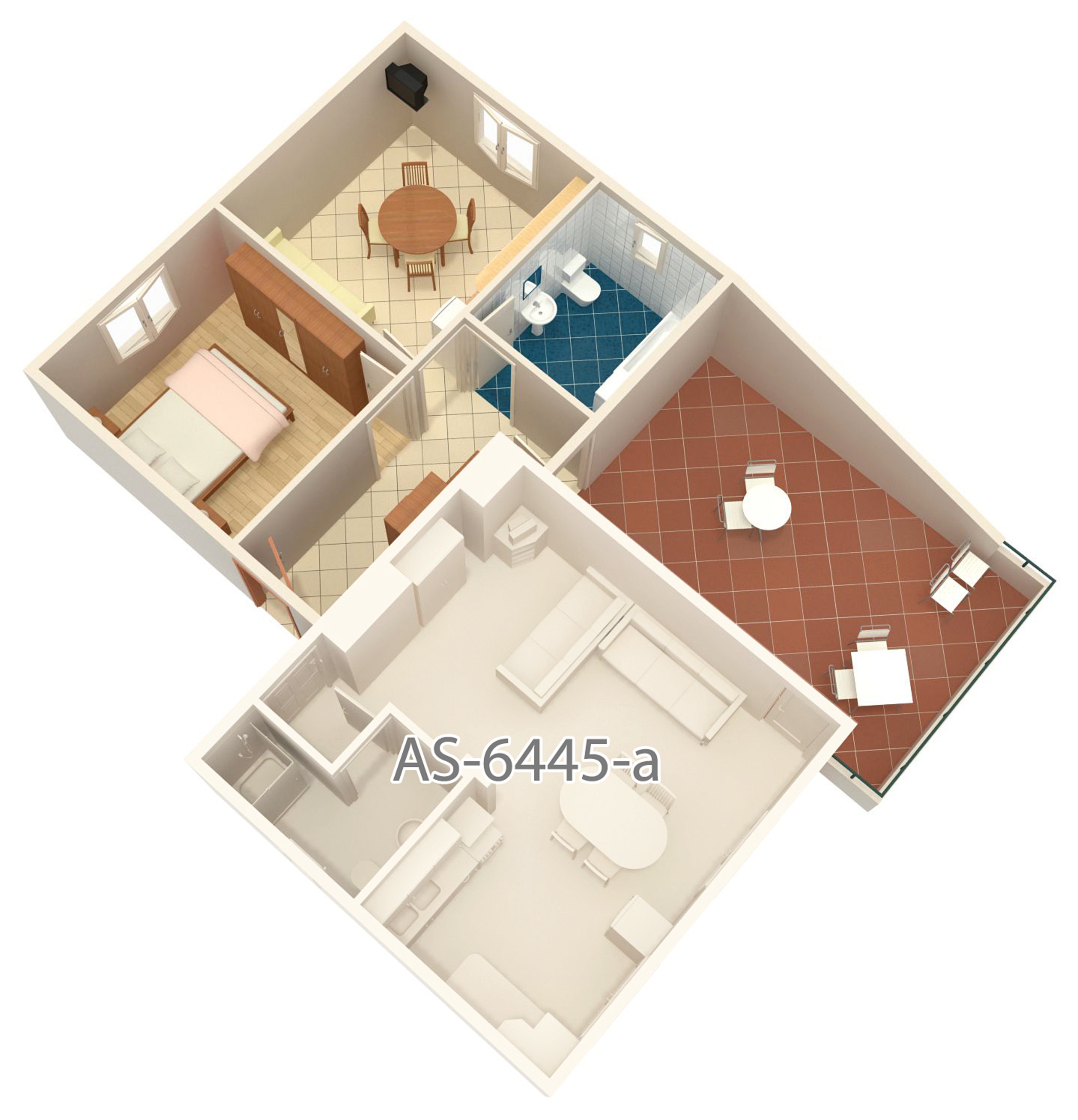 One bedroom apartment with air-conditioning Turanj, Biograd  A-a