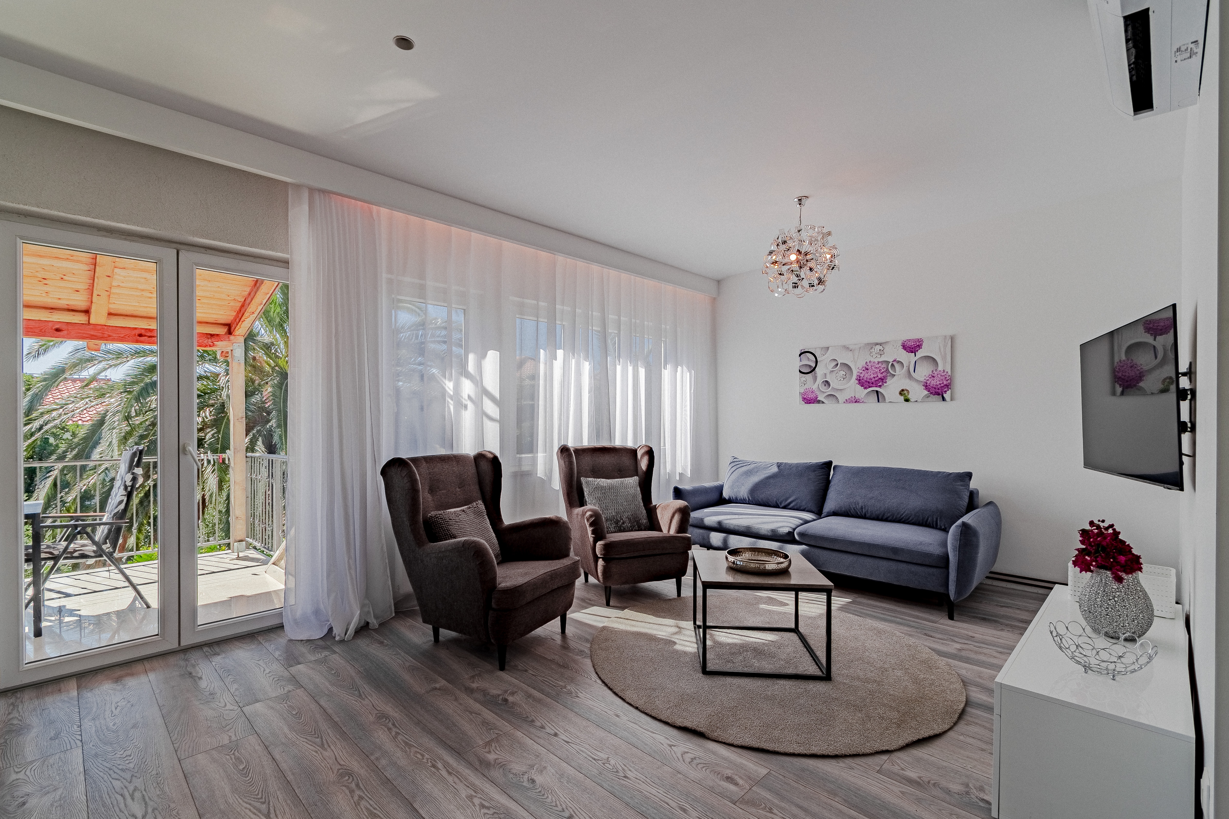 One bedroom apartment with terrace and sea view Orebić, Pelješac (A-646-a)