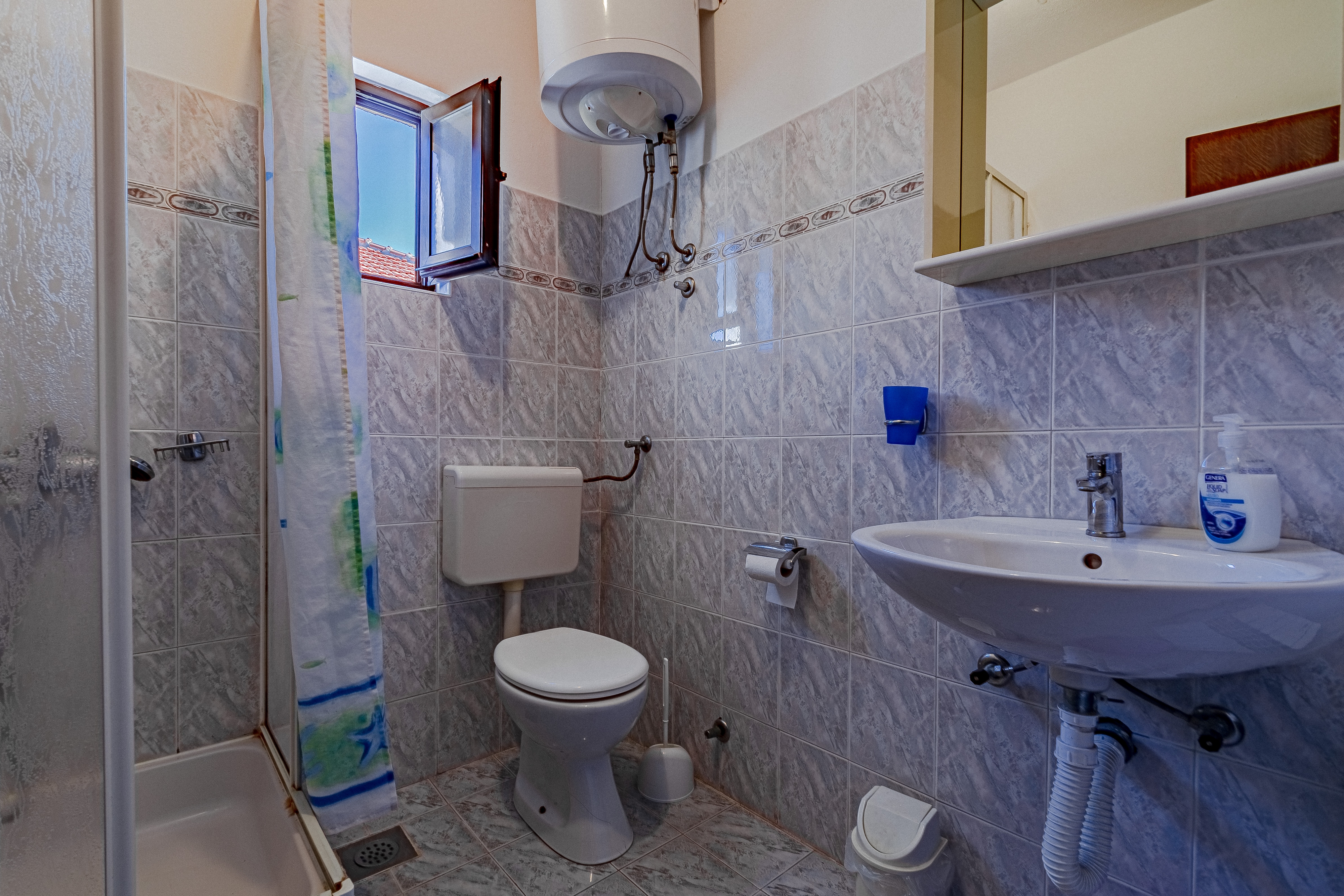 One bedroom apartment with terrace Orebić, Pelješac  A-b