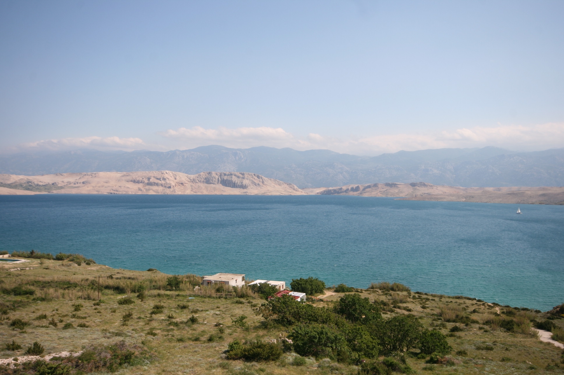 One bedroom apartment with terrace and sea view Bošana, Pag  A-c