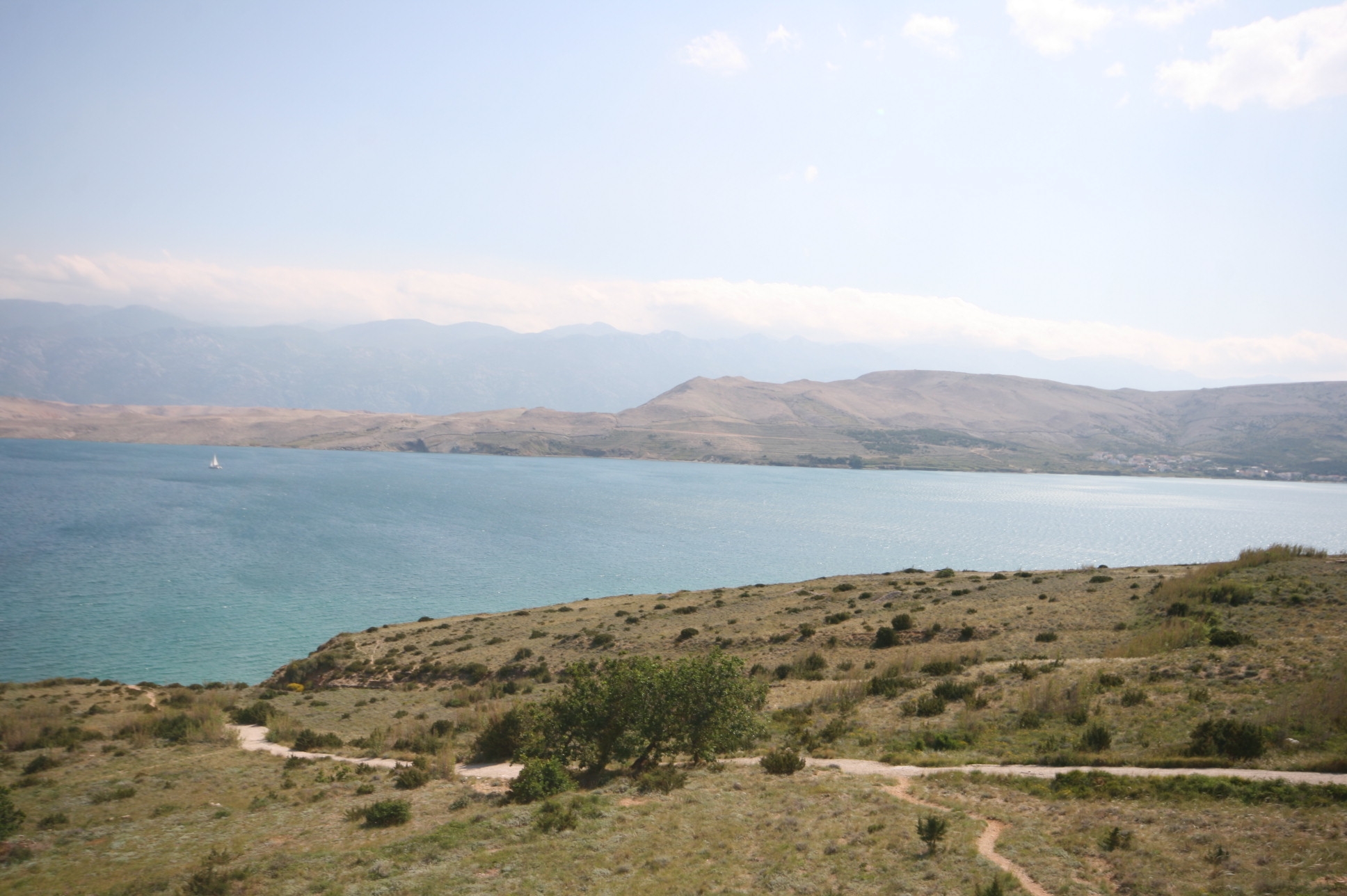 One bedroom apartment with terrace and sea view Bošana, Pag  A-c