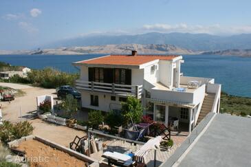 Bošana, Pag, Alloggio 6460 - Appartamenti affitto con la spiaggia ghiaiosa.