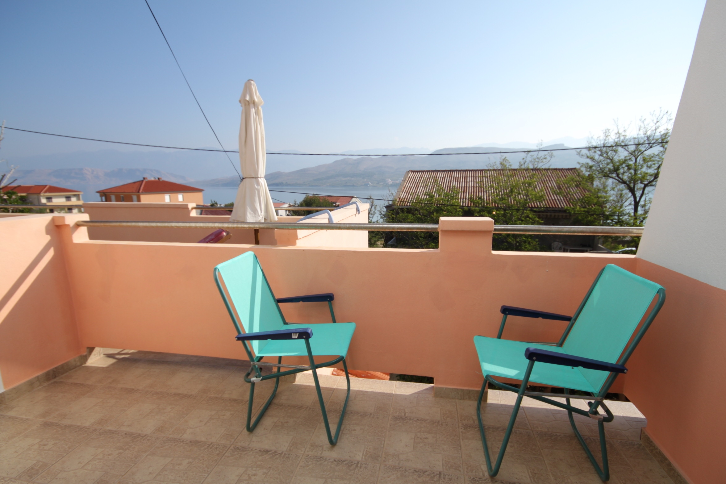 Two bedroom apartment with terrace and sea view Pag  A-a