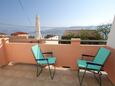 Pag, Terras 2 in the apartment, with a sea view, (pet friendly) en WiFi.