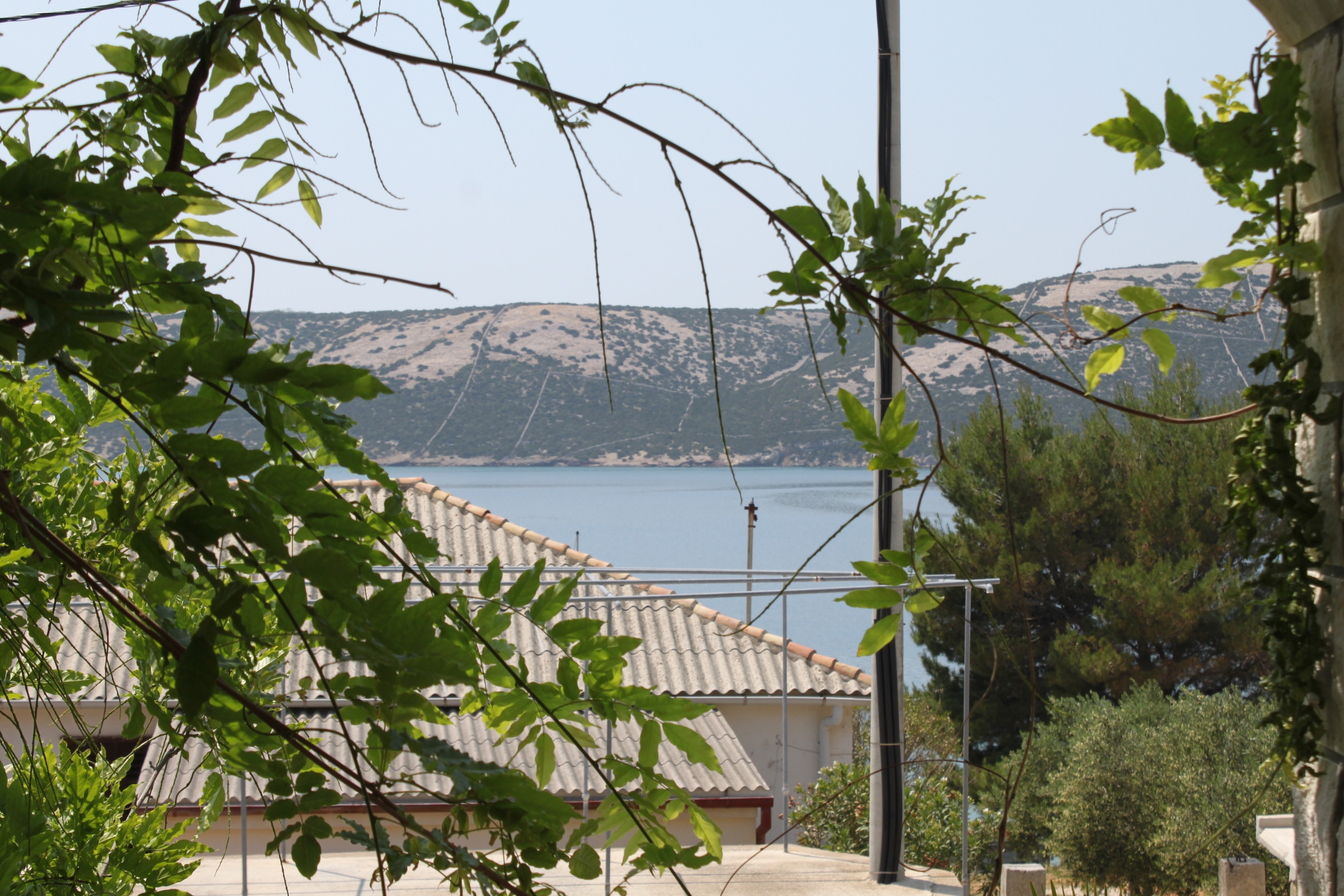 One bedroom apartment with terrace and sea view Stara Novalja, Pag  A-c