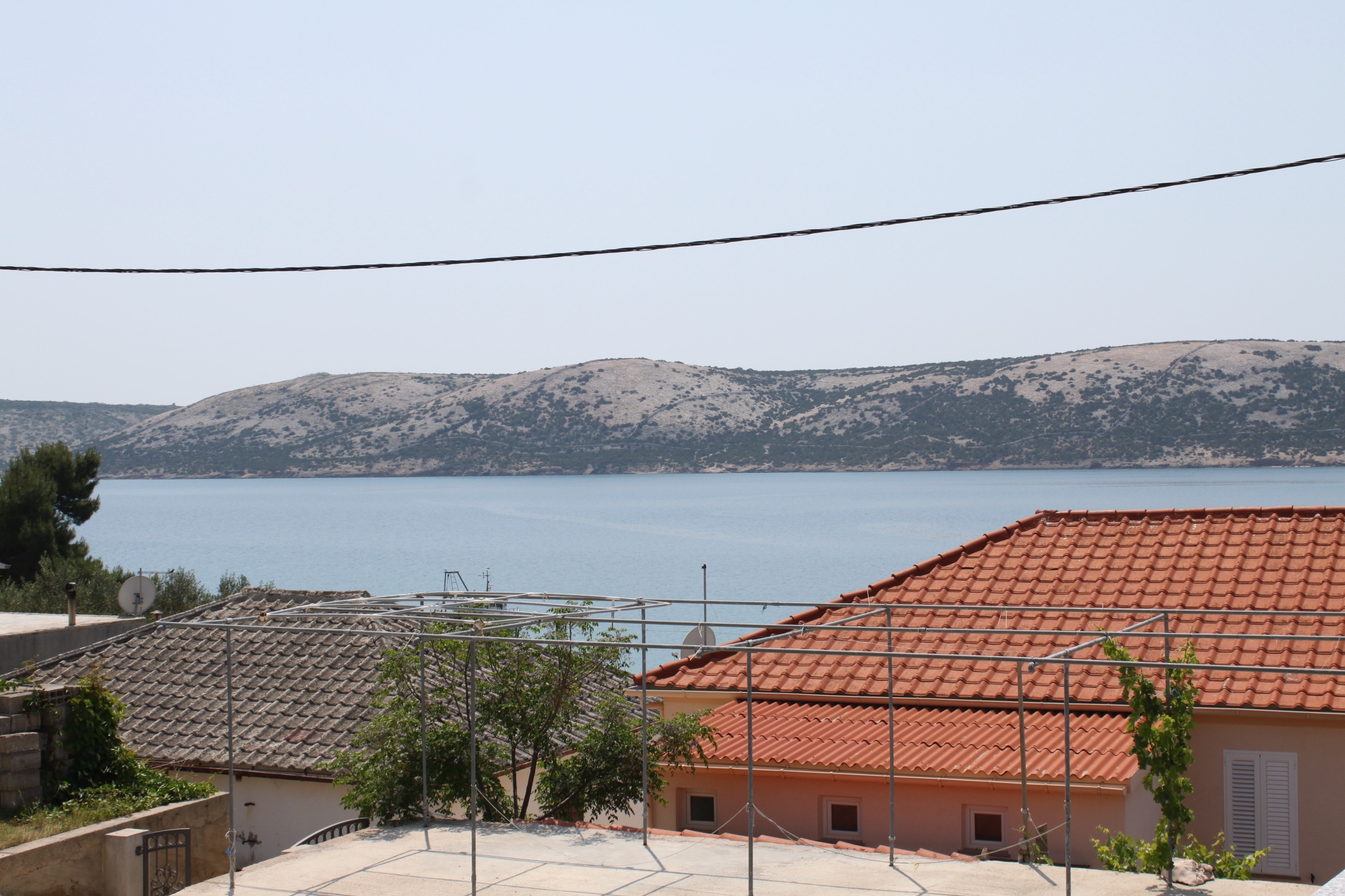 One bedroom apartment with terrace and sea view Stara Novalja, Pag  A-d