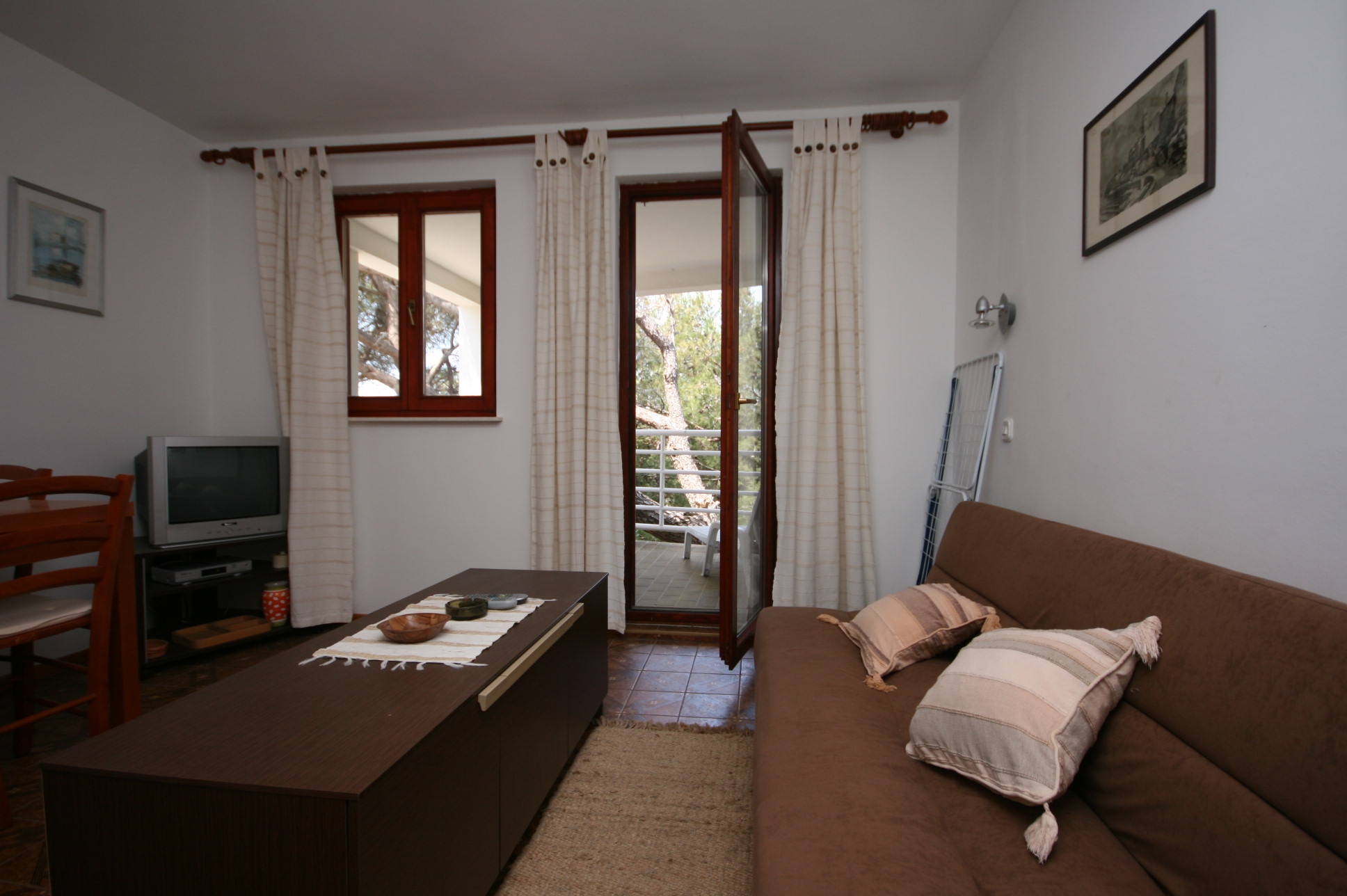One bedroom apartment with terrace and sea view Mandre, Pag  A-a