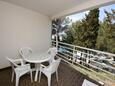 Mandre, Terrace in the apartment, with a sea view and WiFi.