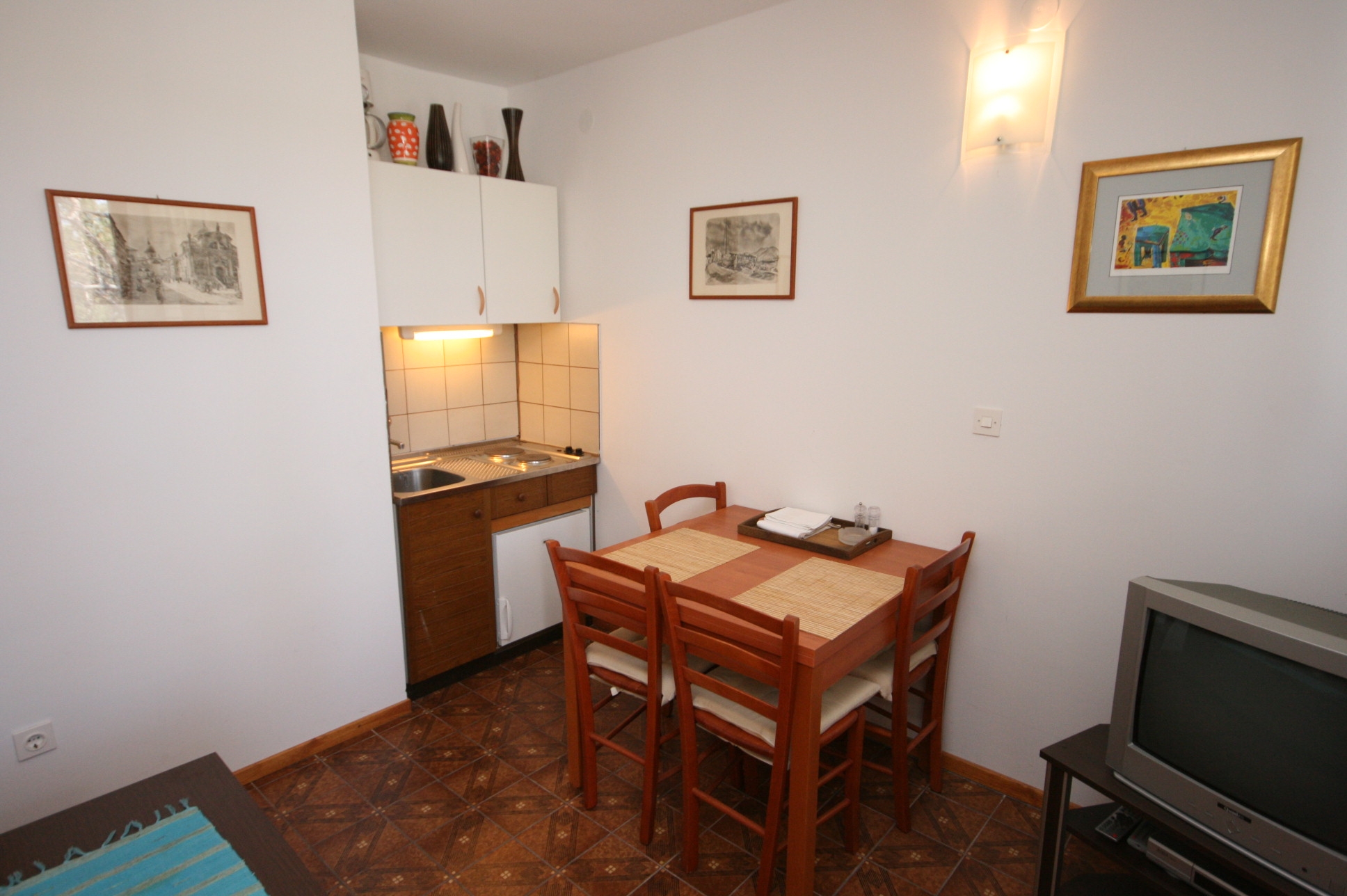 One bedroom apartment with terrace and sea view Mandre, Pag  A-c
