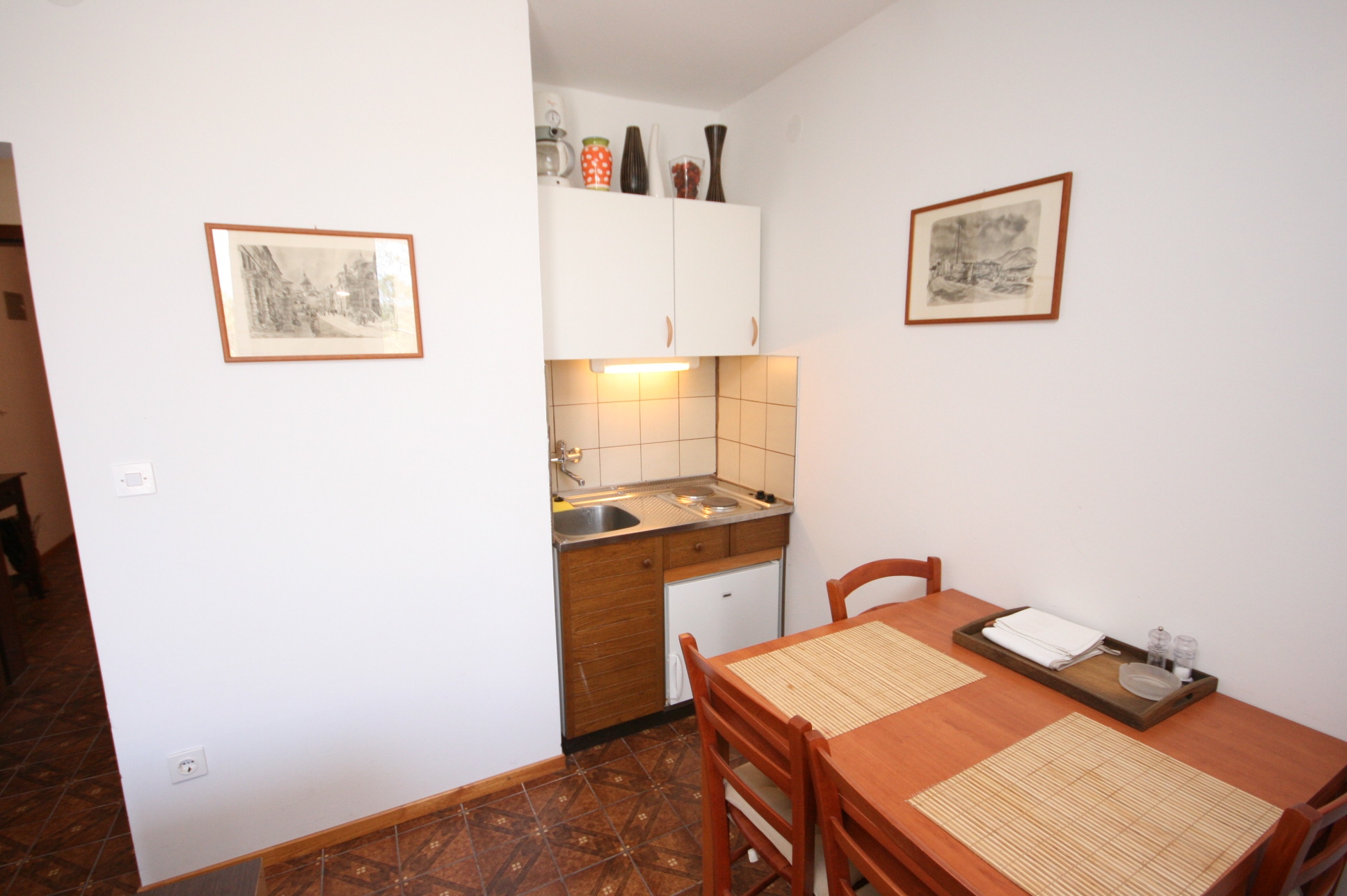 One bedroom apartment with terrace and sea view Mandre, Pag  A-c