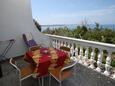 Povljana, Terrace 1 in the apartment, with a sea view, (pet friendly) and WiFi.