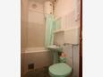 Bathroom Novalja, Bathroom in the apartment, (pet friendly) and WiFi.