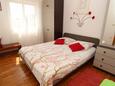 Bedroom Novalja, Bedroom in the apartment, air condition available, (pet friendly) and WiFi.
