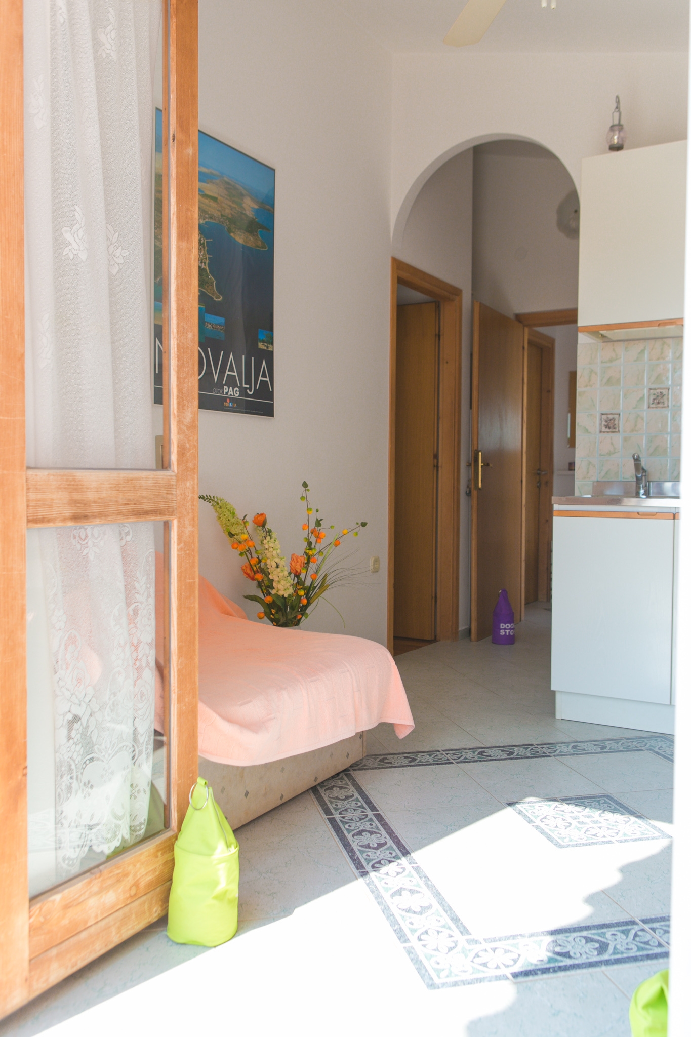 One bedroom apartment with terrace Novalja, Pag  A-c